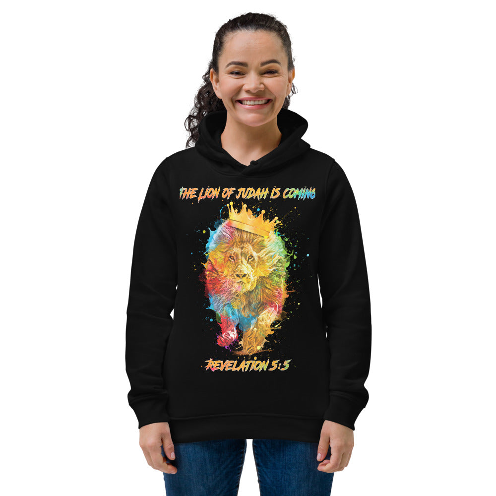 Lion of Judah Lion Women's eco fitted hoodie